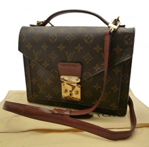 ルイヴィトン モノグラム モンソー26 ストラップ付 M51187　