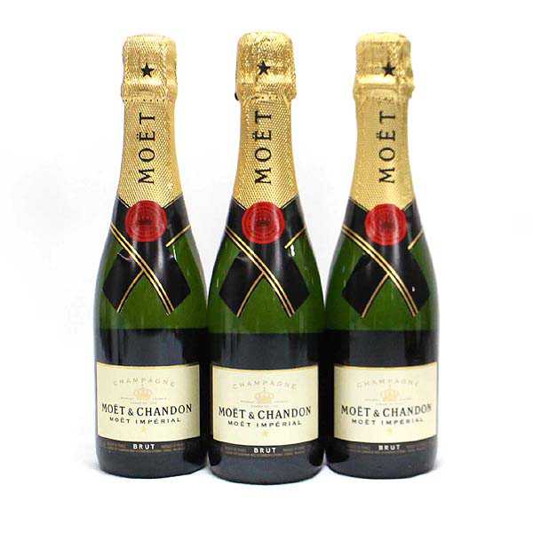 ☆1円～ 3本セット/モエエシャンドン 375ml O6B1058.77.78