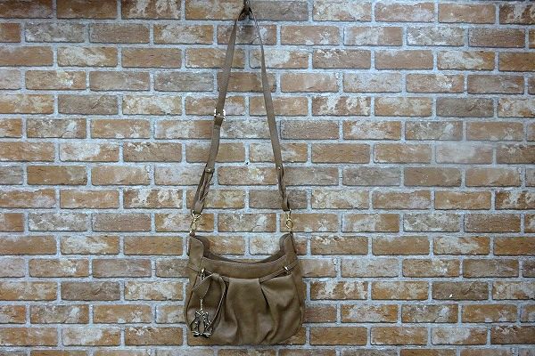 レベッカテイラー☆2way レザー バッグ ブラウン NSB1602