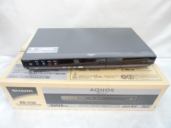 【中古】SHARP ブルーレイディスクレコーダー BD-H30 320GB
