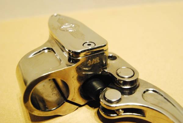 PM　ハーレー コントロール　クロームメッキ Φ9/16 カンツァー