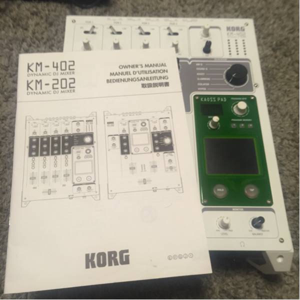 KM-402 KORG Mixer DJ DJミキサー Pad Kaoss Box Open KAOSS Korg EQ 4