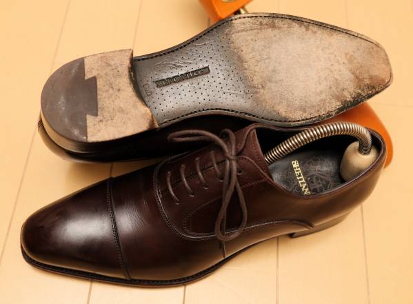 シェットランドフォックス 茶 ストレートチップ グラスゴー 6.5