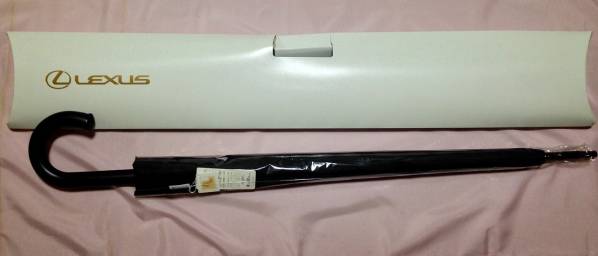 ☆未使用☆レクサス非売品　希少品・紳士用傘16本骨65㎝サイズ黒
