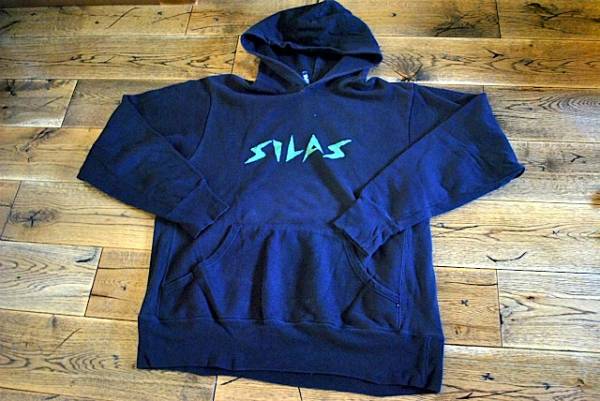 r2052☆USEDサイラスパーカー/フードスウェット/SILAS/ブラック
