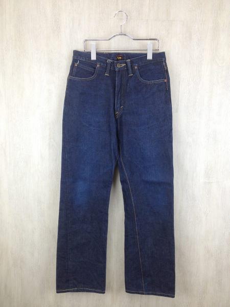 LEE◆ストレートパンツ/30/デニム/IDG/×REAL MCCOY/ジップフ …