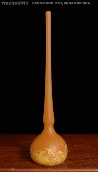 ドーム本物!!被せガラス・ヴィトリフィカシオン彩大型50cm花瓶!!