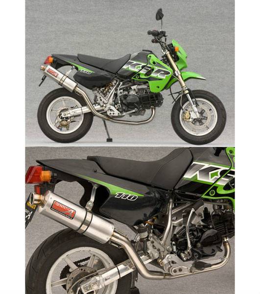新品☆ヤマモトSPEC-AチタンサイレンサーマフラーKSR110カワサキ