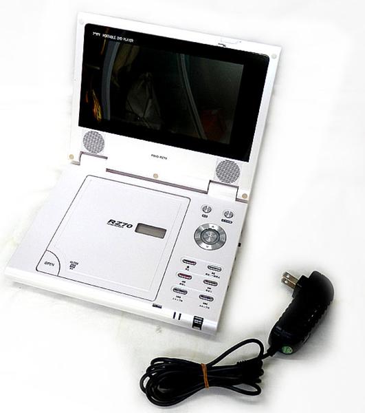 ポータブルDVDプレーヤー TMY 7インチ TH-PDV07 (乾電池) 7インチ