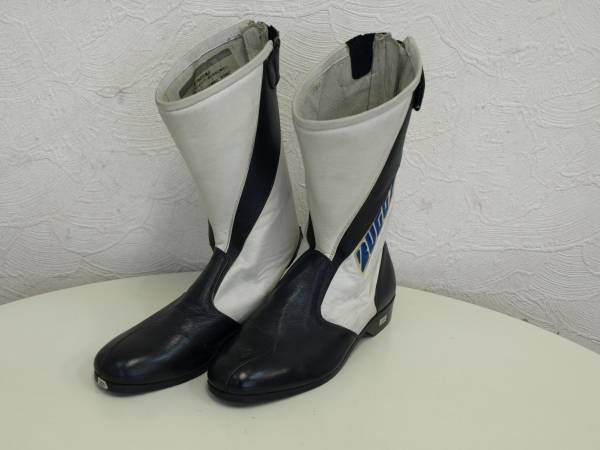 新作，100%新品 【当時物】BUGGYレザー ブーツ サイズ：25cm 黒/白