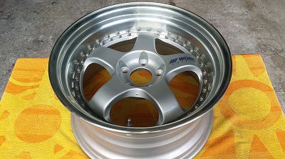 １８インチ　ＷＯＲＫ　ＭＥＩＳＴＥＲ　Ｓ１　５穴　ガラス付き