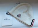 MONCLER モンクレール ニット帽 新品本物保証白