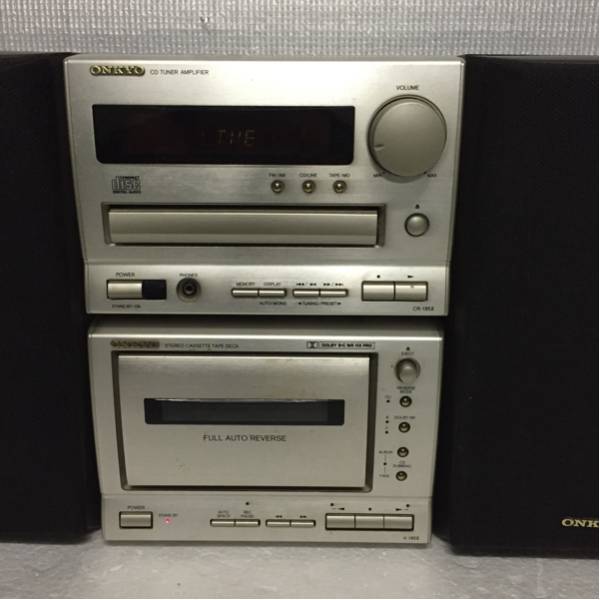ONkYO CR-185Ⅱ K-185Ⅱ CD、テープ2台セット売り