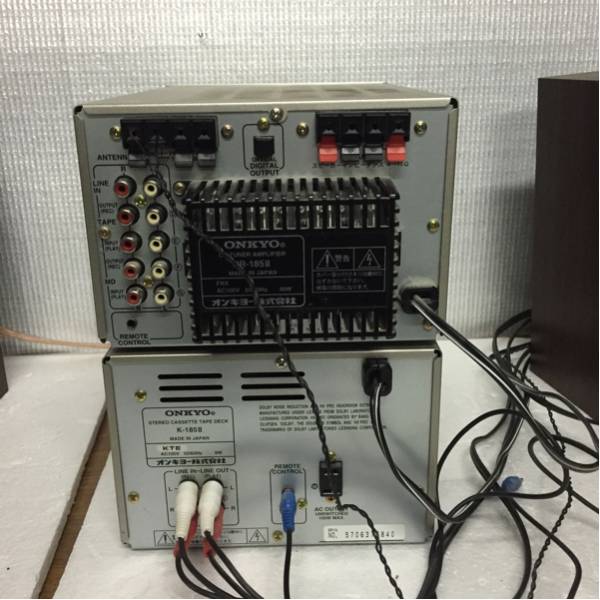 ONkYO CR-185Ⅱ K-185Ⅱ CD、テープ2台セット売り