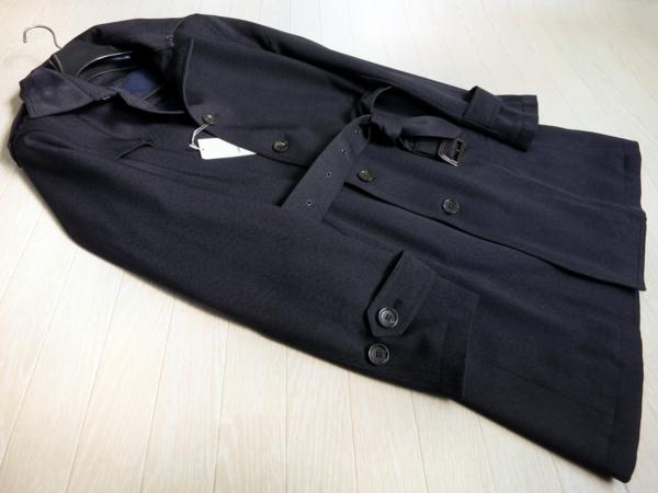 7205◆コムサイズム◆ライナー付シングルトレンチコート紺/XL