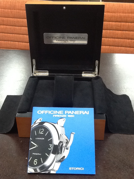 パネライ 時計空箱中古 外箱に若干の擦れ汚れ有り OFFICINE PANERAI