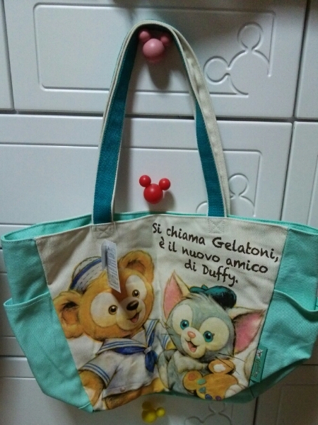 ジェラトーニ ダッフィー トートバッグ ディズニーシー 