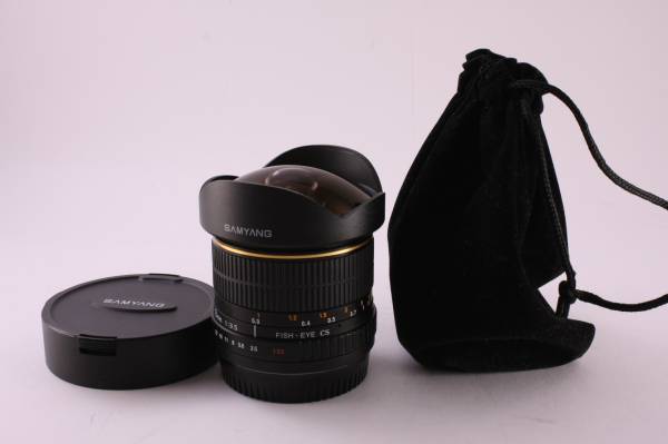 A(美品)SAMYANG サムヤン 8mm F3.5 FISHEYE CANON EFマウント用 一眼