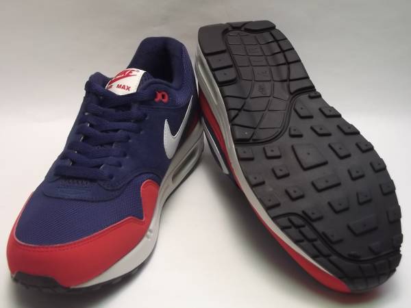AIR MAX 1 ESSENTIAL★検，US8，エアマックス，ネイビ，紺，赤，未発売