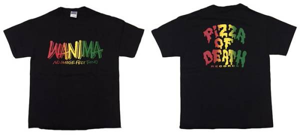 WANIMA OF PIZZA Tシャツ - DEATH 黒 メルカリ ワニマ DEATHロゴ 半袖T