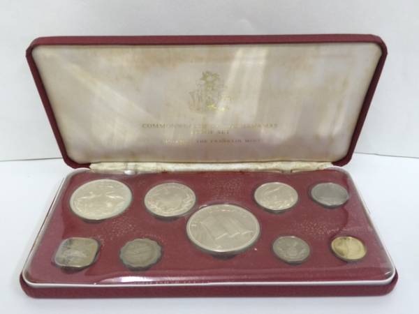 1974年 バハマ連邦公式 コイン プルーフセット 銀貨 訳あり 硬貨 貨幣