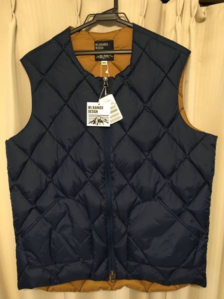 新品 マウントレーニア グースダウンベスト Mt. RAINIER DESIGN