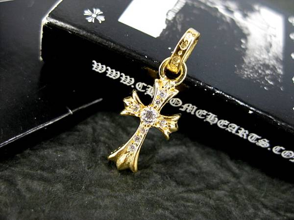 ♪クロムハーツ♪正規品ベビーファットゴールド加工ダイヤパヴェ