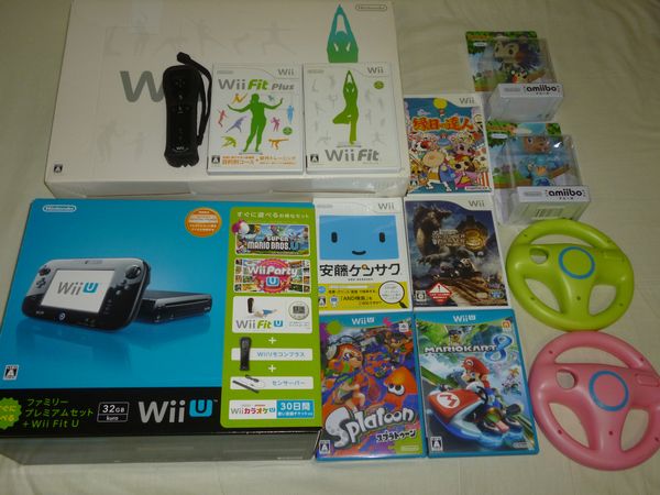 Wii U ファミリープレミアム スプラトゥーン マリオカート8 他