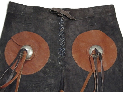 CP3/コンチョスウェードレザーパンツW29/ヴィンテージUSA古着