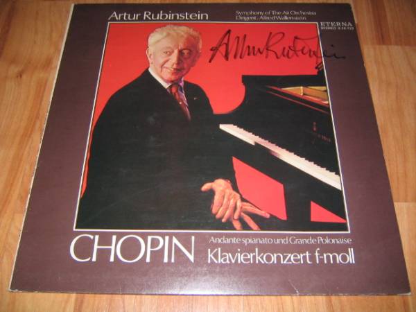 送料込【Arthur Rubinstein アルトゥール・ルービンシュタイン】