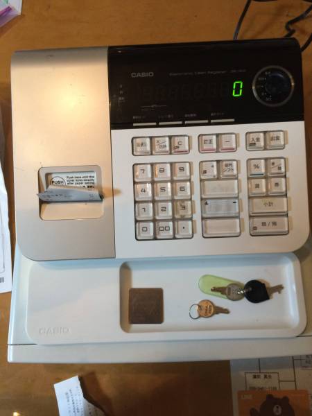カシオ 電子レジスター SE-S10 CASIO 鍵 取説付 事務・店舗用品 CASIO