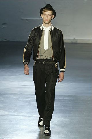 DiorHomme ディオールオム　06SS 金ラインジップブルゾン　44　