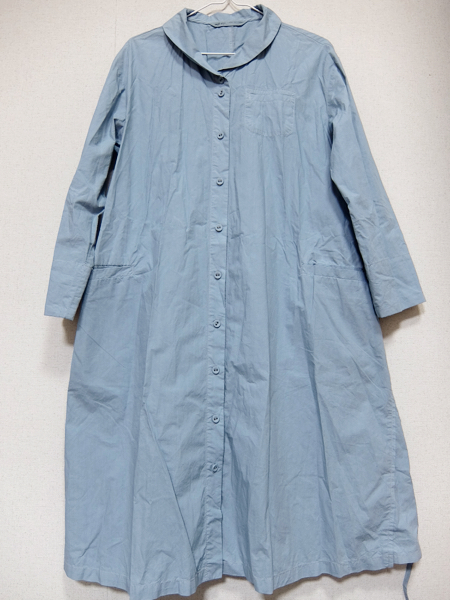 アデュートリステス 丸襟ゆったりシャツワンピース 美品