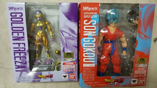 #64★S.H.Figuarts ゴッドSS悟空&ゴールデンフリーザ★$37