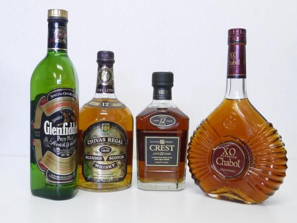 古酒 ウイスキー 4本まとめ売り ☆古酒・洋酒☆ お買い得 おまとめ 4本セット④ 食品、飲料 飲料