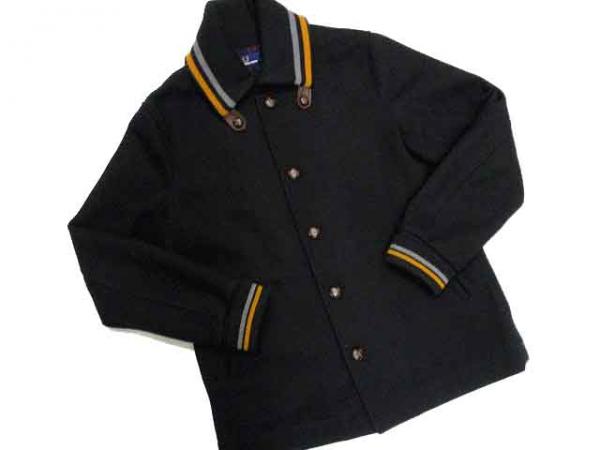 フレッドペリー FRED PERRY ジャケット コート ウール 裾リブ 黒