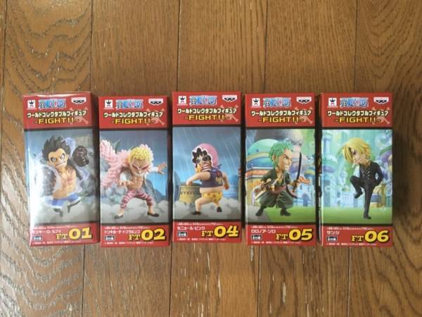 ★ワンピースワールドコレクタブルフィギュアFIGHT　5種