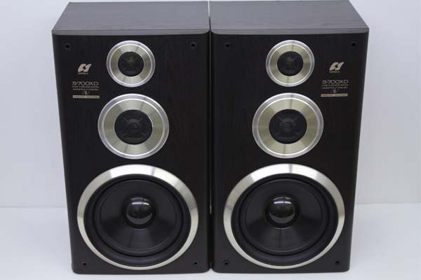 「Sunsui S-700XV」AV 3wayスピーカー2台　サランネット付 サンスイ SANSUI ペア ☆SANSUI サンスイ 3wayスピーカーシステム S-700XD