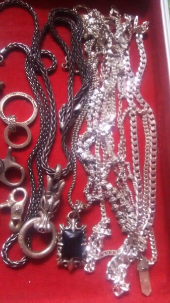 ジャンクsilver925,銀製まとめ約92g・ 銀素材 SILVER 925 まとめて 大量 総重量約590g ジャンク Yahoo