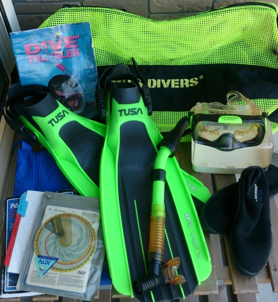 TUSA U.S.DIVERS シュノーケリングSet 中古品