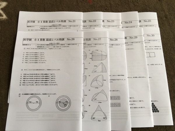 浜学園 最高レベル特訓算数問題集 小4 計算テキスト 算数 浜学園 最高