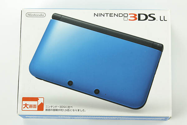 送料無料中古！ニンテンドー3DSLL ブルー×ブラック起動確認済