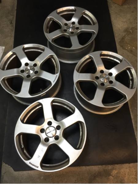 1円スタート！リンスピードRINSPEEDアウディA4 4本セット 中古