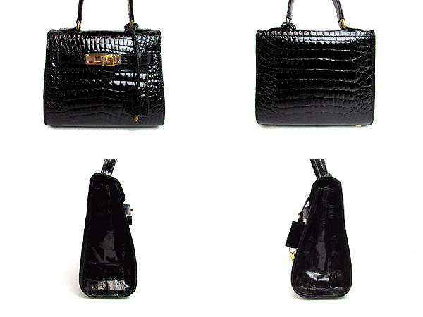 ◇美品売切【クロコダイル】◇ケリー型◇ハンドバッグ KAIYO