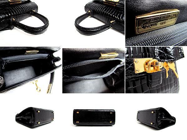 ◇美品売切【クロコダイル】◇ケリー型◇ハンドバッグ KAIYO