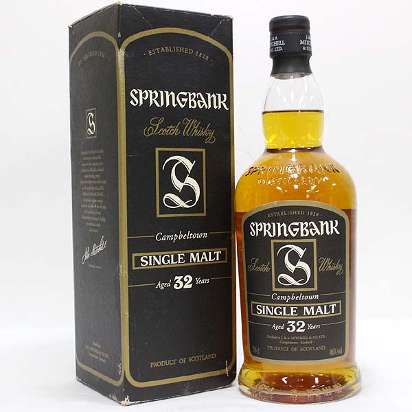 ☆古酒～ 箱付/スプリングバンク 32年 T6D1239 食品、飲料 シングル