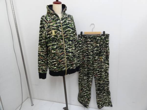 Champion チャンピオン セットアップ 迷彩 サイズL 中古