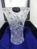 ♪未使用品★ボヘミアングラス★クリスタルフラワーベース花瓶