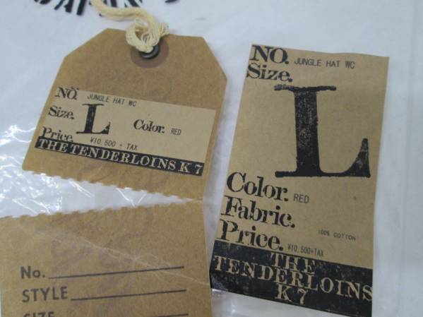 TENDERLOIN テンダーロイン HAT JUNGLE T-JUNGLE INDIGO ジャングル