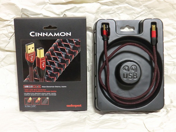 AudioQuest オーディオ用USBケーブル USB Cinnamon 2 0.75m